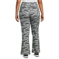 thumbnail image 4 of Terra & Sky Women's Plus Size Flare Leggings, 2-Pack, 4 of 5
