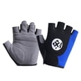 thumbnail image 2 of sunsanly 1 Pair Half-finger Cycling Gloves with Shock-Absorbing Pads Breathable Wear Resistant Bicycle Gloves with Fastener Tape, 2 of 7