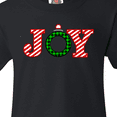 thumbnail image 4 of Inktastic Joy Christmas Ornament with Candy Cane Stripes Youth T-Shirt, 4 of 5
