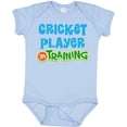 thumbnail image 3 of Inktastic Cricket Player in Training Boys or Girls Baby Bodysuit, 3 of 5