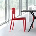 thumbnail image 2 of 33" Red Solid Stackable Patio Dining Chair, 2 of 8