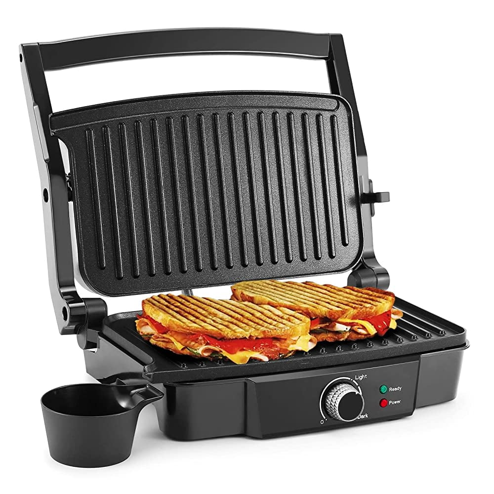 MONXOOK Panini Press Grill, 3in1 Sandwich Maker & Electric Grill, Non
