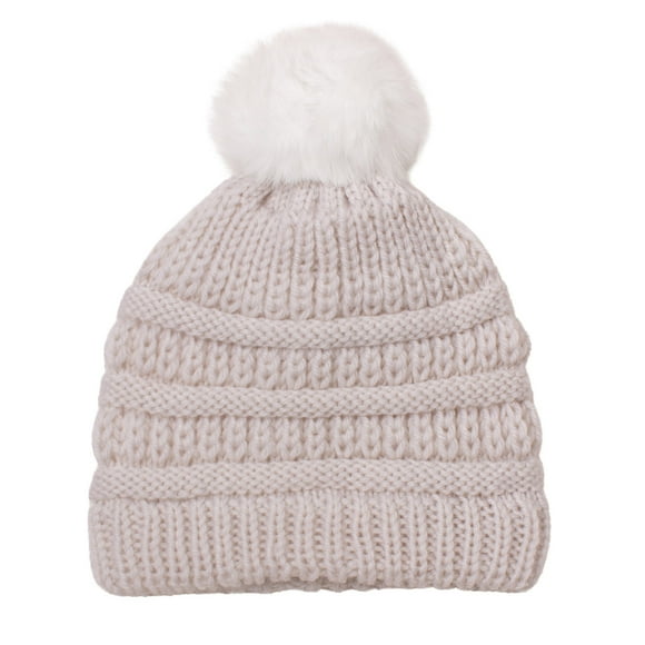 Kcodviy Toddler infant Baby Boys Kids Snowboarding Gear Girls Knitted Cap Beaniess Hats Children Pompom Elastics Turban Winter Boy Hat and Gloves Set Warm Hat