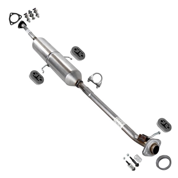 Northeastern Exhaust Resonator Pipe with Hanger Fits 2002-2004 Honda CR-V 2.4L - Direct Fit | Stainless Steel