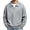 Gray, variant on Turilly Men's Sweater Cable Knit Collar Pullover Sweater with Open V Neck Detail Acrylic Warm Casual Layering Top