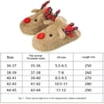thumbnail image 4 of Pantufla Zapatillas de casa de alce navideño para mujer, zapatos acogedores de algodón para el hogar de invierno en interiores Likrtyny  Tenis De Mujer Tenis De Hombre, 4 of 9