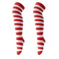 thumbnail image 4 of JAJAHO Kids Girls Halloween Socks Striped Thigh High Socks Over The Knee Long Stockings 6-12Y, 4 of 4