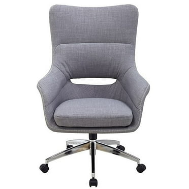 Hanover Carlton Fabric Swivel Computer and Desk Chair Gray (HOC0012)