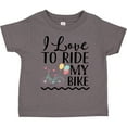 thumbnail image 3 of Inktastic Bicycle I Love to Ride My Bike Girls Toddler T-Shirt, 3 of 5