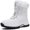 White, variant on Stepedia Women's Waterproof Winter Snow Boots Lightweight Warm Faux Fur Lined Mid-Calf Booties for Women, Brown