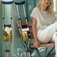 thumbnail image 2 of COEQINE Hummingbird Crutch Case Sunflower Broken Foot Underarm Crutch Pouch Versatile Medical Crutch Accessories Large Capacity Crutch Storage Bag Gifts for Seniors, 2 of 7