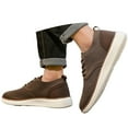 thumbnail image 3 of Men's Breathable On Casual Shoes Comfortable Flat Sole Sneakers For Daily Wear With Jeans Shorts Pants Spring Summer Fall 7.5 Brown, 3 of 8