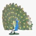 thumbnail image 4 of Modèle de Paon Simulation Oiseaux Réalistes Modèle en Vinyle Animal Paon Ornement Décoratif Cadeau, 4 of 8