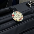thumbnail image 5 of Best Friend Ever Floral Round Luggage ID Tag Card Suitcase Carry-On, 5 of 8