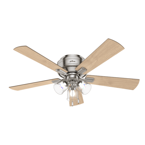 Hunter 52 Crestfield Brushed Nickel, How To Fix Pull Chain On Hunter Ceiling Fan
