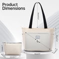 thumbnail image 3 of XINLANER Tote Bag for Women, Lightweight Work Handbag Teacher Nurse Quilted Shoulder Bag for School Travel Gym, 3 of 7