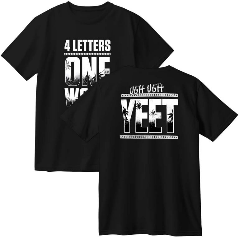 Jey USO Four Letters One Word Cotton T-Shirt Women Men Casual