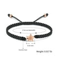 thumbnail image 2 of Small Star Urn Bracelet for Ashes Handmade Braided Rope Adjustable Ashes Bangle Cremation Keepsake Memorial Gift for Human / Pet, 2 of 7