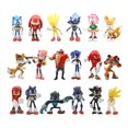 thumbnail image 2 of 6 piezas/set Sonic The Hedgehog Figura de acción Amy Rose Shadow Knuckles Eggman Miles Prower Modelo Muñecas Decoración Juguetes para niños Regalos, 2 of 4