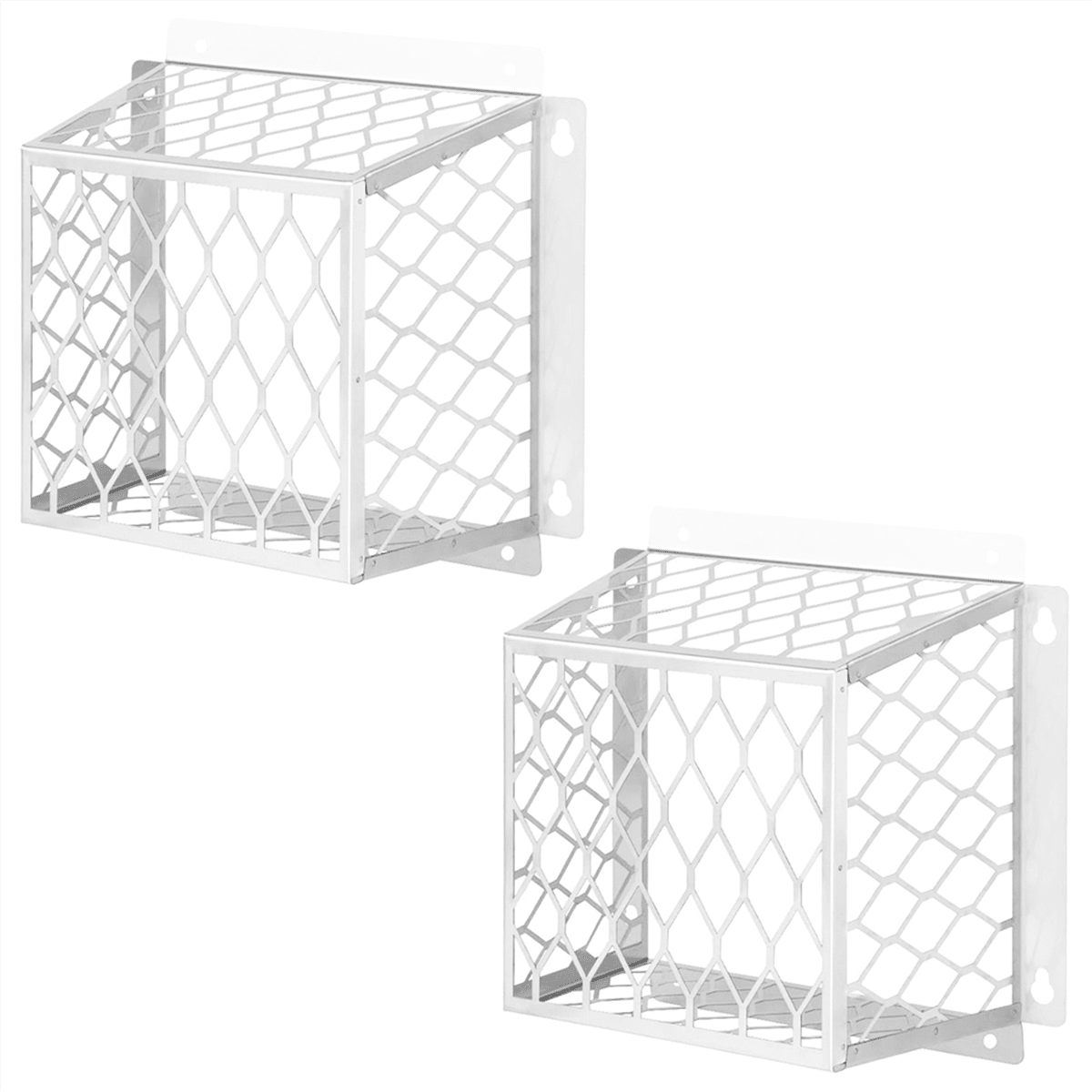 2pcs Dryer Exhaust Guard Vent Cover for 3 to 4 Inch Fan Cover,Ventilation Bird Cage for Bathroom Exhaust Ventilation Fan,2 x Dryer Exhaust Guard Vent Cover,White