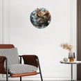 thumbnail image 2 of 12 Inch Wall Clock Battery Operated Silent Clock Decorative for Office, Kitchen, Outdoor, Living Room，Cat in Bath with Goldfish Simple, 2 of 4