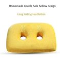 thumbnail image 2 of Memory Foam Sit Bone Relief Cushion With Two Holes For Butt, Lower Back, Hamstrings, Hips, Ischial Tuberosity Coccyx Cushion For Tailbone Pain, Blue,-, 2 of 4