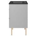 thumbnail image 6 of Sink Vanity Cabinet, Grey Gray Black, Ceramic, Wood, Modern Contemporary, Hotel Bedroom Bathroom Master Suite Guest, 6 of 9