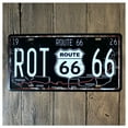 thumbnail image 4 of Route 66 USA R66 License Plate American Metal Sign Vintage Plaque Auto License Plate Garage Home Wall Decor, 4 of 8