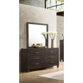 thumbnail image 1 of Commode K-LIVING Veronica en bois massif avec miroir au fini espresso, 1 of 2