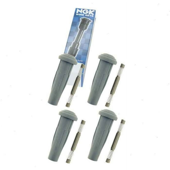 4 pc NGK Ignition Coil Boots compatible with Ford Transit Connect 2.5L L4 2014