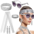 thumbnail image 1 of 1 Set Disco Bachelorette Party Accessories 70s Disco Accessories 70s Jewelry for Women, 1 of 4