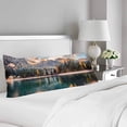 thumbnail image 2 of ABPHOTO Fall Braies Lake Colorful Autumn Landscape in Italian Alps Body Pillow Covers Case Protector 20x60 inch, 2 of 2