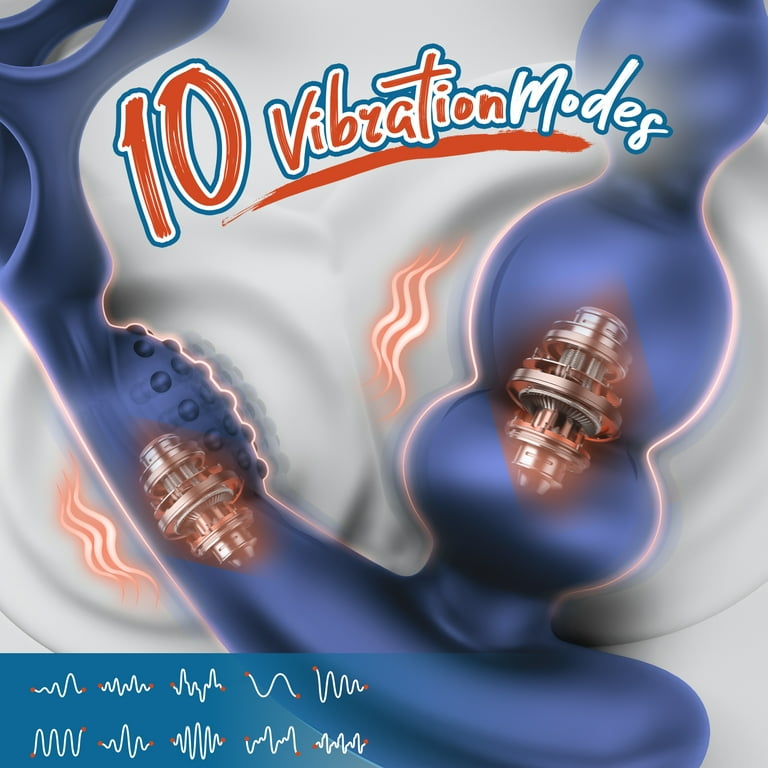 Prostate Massager Anal Vibrator for Men,KERERO Anal Toys with 10 Vibrating  & 3 Rotation Settings,360Anal Butt Plug Vibrator with Penis Ring,Sex Toys  for Men - Walmart.com
