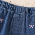 thumbnail image 5 of LRen Girls Ripped Jean Shorts 7-12Y High Waisted Straight Leg Denim Cute Jean Shorts with Pockets & Frayed Hem, 5 of 8