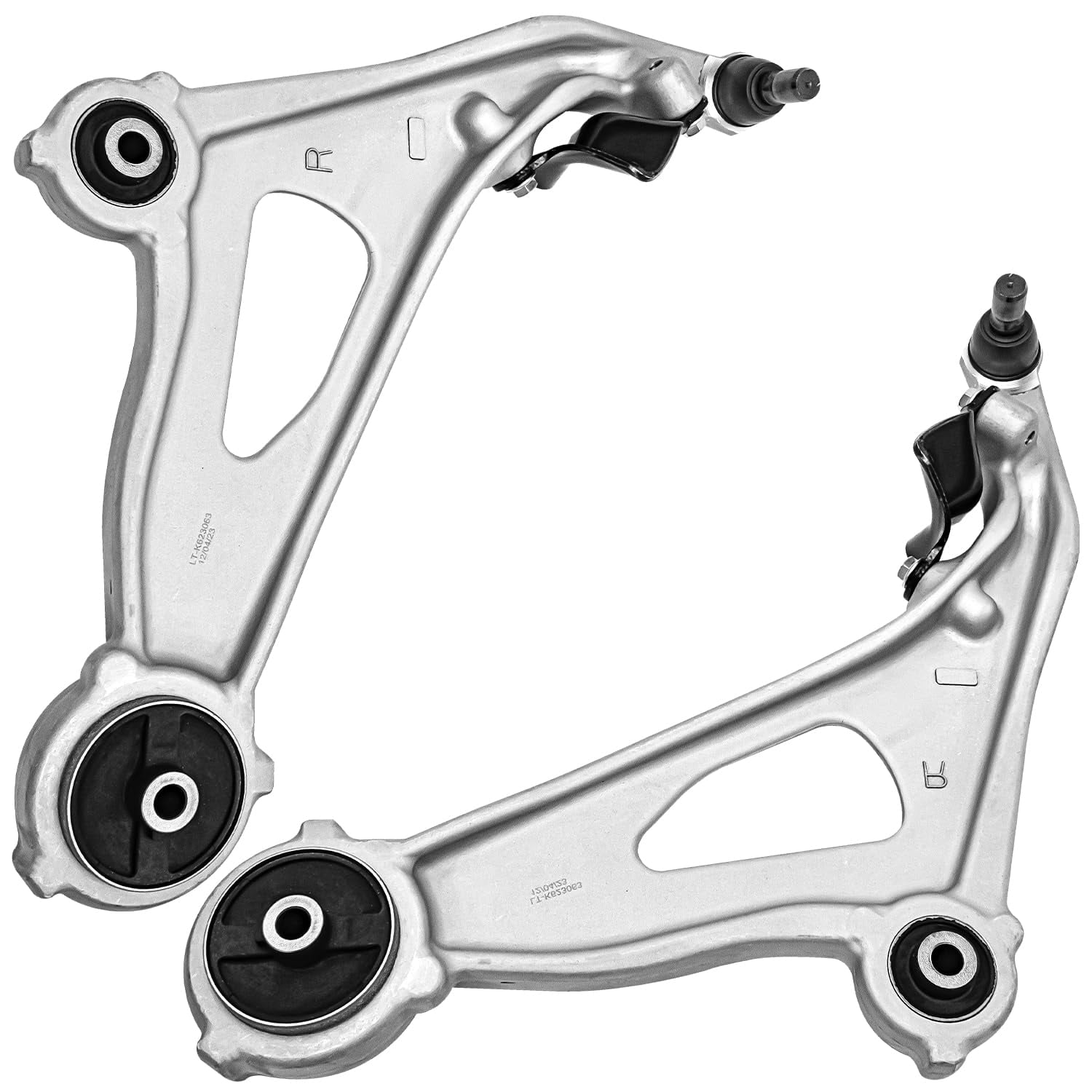 Detroit Axle - Front 6pc Control Arms Kit for 2013-2019 Nissan Pathfinder Infiniti JX35 QX60, 2 Lower Control Arms w/Ball Joints 2 Sway Bar Links 2 Outer Tie Rod Ends Replacement