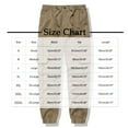 thumbnail image 2 of Men's Cargo Pants Casual Cotton Stretchy Drawstring Waist Trousers Gray L, 2 of 2