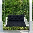 thumbnail image 3 of 3 Seater Bench Cushion with Backrest,Outdoor Porch Waterproof Chair Cushions Thicken Patio Furniture Replacement for Garden Backyard, 3 of 4
