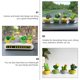 thumbnail image 3 of FELTECHELECTR 4 piezas de cactus en maceta para decorar el coche, primavera, repostería (verde), 3 of 7