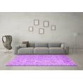 thumbnail image 3 of Ahgly Company Indoor Round Abstract Purple Contemporary Area Rugs, 6' Round, 3 of 4