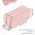 thumbnail image 3 of PALIFEUR Pencil Case Large Capacity Pencil Pouch, Multi-layer Aesthetic Pen Bag, Sturdy Multifunctional Pencil Bag, Pencil Box, Sky Blue,Pink, 3 of 7