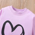 thumbnail image 4 of Kaprioy Baby Girl Fall Winter Clothes Toddler Outfits Girls Girls Valentines Long Sleeve Heart Print Sweatshirt Jogger Pants Baby Girl Clothes, 4 of 7
