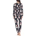thumbnail image 3 of FKELYI Christmas Snowman Pajama Pants Size XS Durable Pajamas for Women's Lingerie, Sleep & Lounge 2 PCS Breathable Round Neck Loungewear, 3 of 5