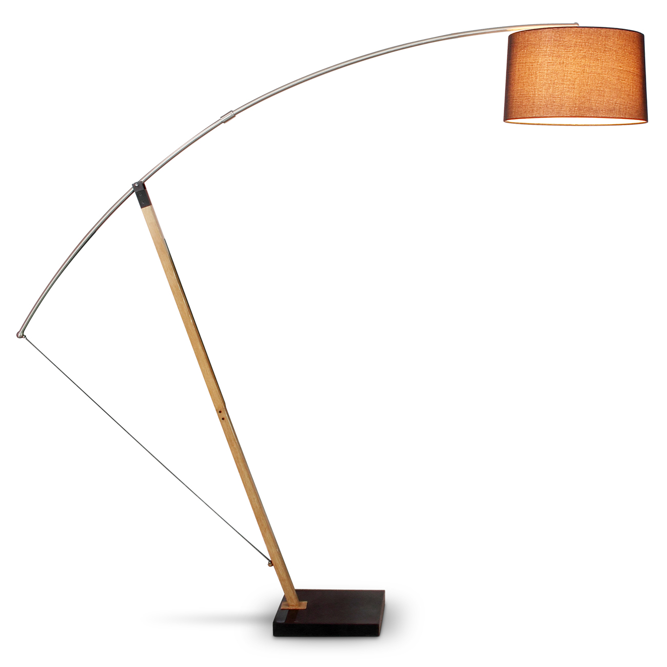 tall curved lamp