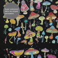thumbnail image 3 of Rateoe Bright Mushrooms Shower Curtain - Fancy Bathroom Shower Curtain Sets - Waterproof Shower Curtain with Hooks with 12 Plastic Hooks 72x72 Inches, 3 of 5