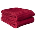thumbnail image 5 of RITZ Royale Collection 100% Combed Terry Cotton, Oversized Kitchen Towel Set, 4-Pack, Solid & Coordinate, Paprika, 5 of 8