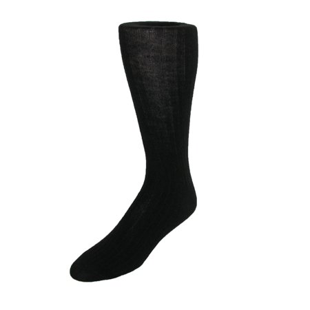 UPC 646536218016 product image for Windsor Collection Mens Merino Wool Mid Calf Dress Socks, Black | upcitemdb.com