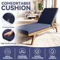 thumbnail image 4 of YEERSWAG 72x21x3 Inch Recliner Cushion Chaise Lounge Cushion Non Slip Waterproof Anti-fading Chair Cushion,Outdoor Living Adjustable Beach Patio Garden Furniture Cushion with Ties, 4 of 9