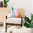 thumbnail image 2 of Society6 Colour Poems Geometric Triangles Spring 18" x 18" Decorative Throw Pillow, 2 of 2
