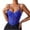 Blue, variant on Women's Lace Casual Camisole Cami Crop Tank Tops Lingerie Bustier Spaghetti Strap Crop Top Black S
