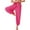 Hot Pink, variant on YONGHS Women's Belly Dance Costume Coins Side Split Lantern Harem Pants Arabic Halloween Trousers Hot Pink One Size